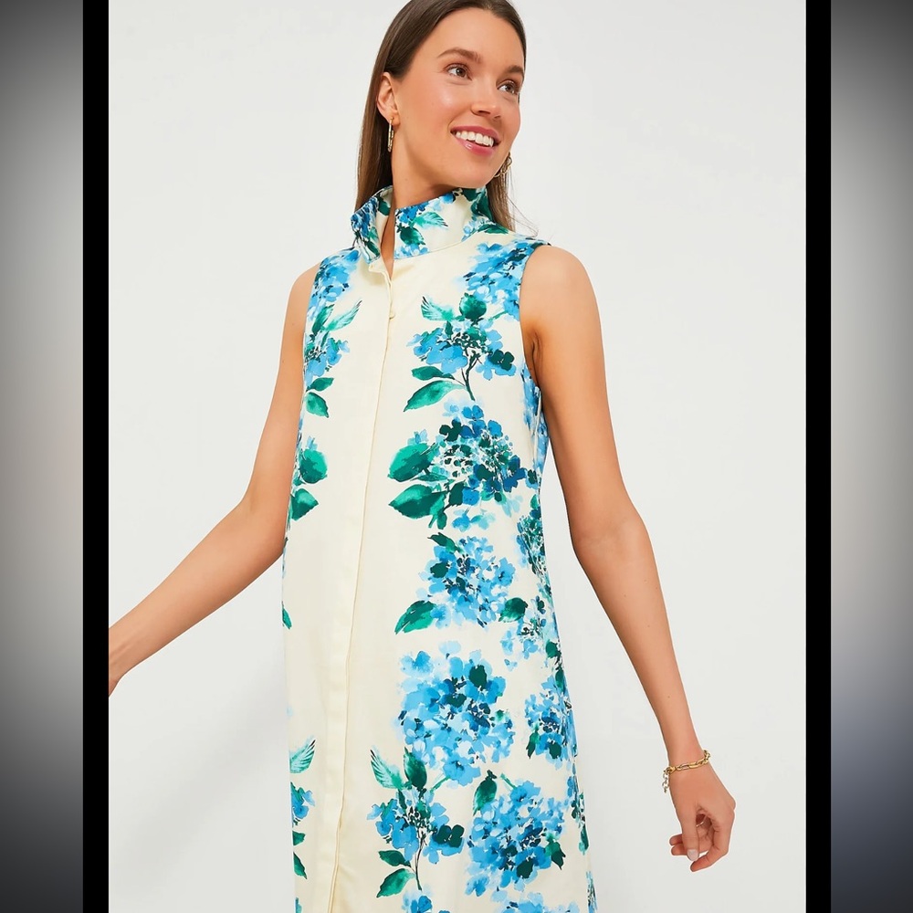 Tuckernuck waters edge hydrangea print dress